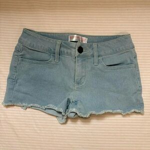 Light blue 00s denim shorts
